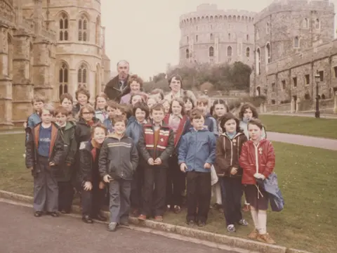 School trip to Windsor, 1980s?